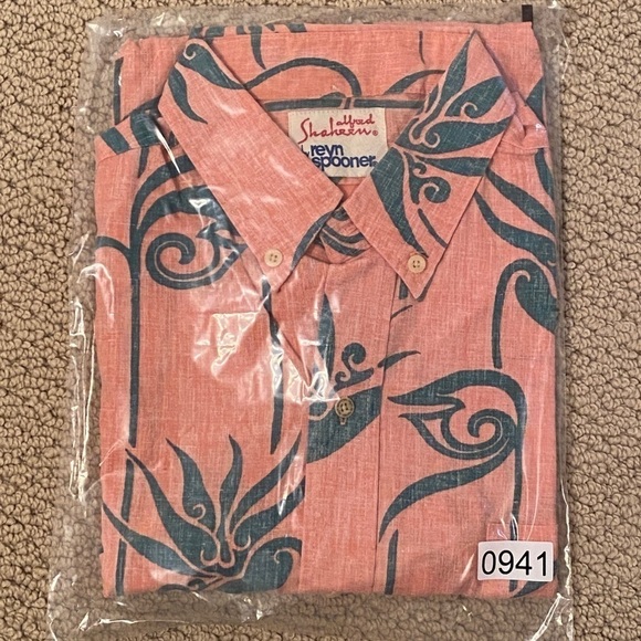 VTG REYN SPOONER Alfred Shaheen Aloha Hawaiian Floral Shirt Men L Lar… - Picture 6 of 6